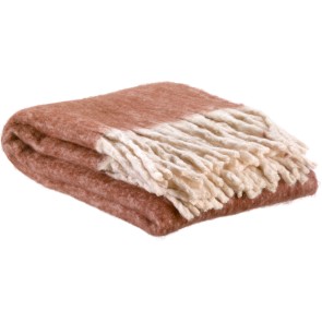 THROW VIVARAISE ISABEL UNI ROUILLE 130x160 100% RECYCLED...