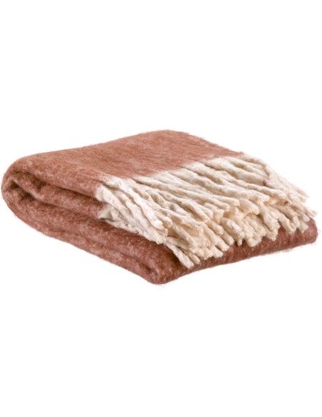 THROW VIVARAISE ISABEL UNI ROUILLE 130x160 100% RECYCLED POLYESTER