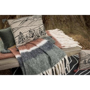 THROW VIVARAISE ISABEL UNI ROUILLE 130x160 100% RECYCLED... 2