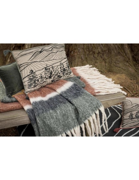 THROW VIVARAISE ISABEL UNI ROUILLE 130x160 100% RECYCLED POLYESTER