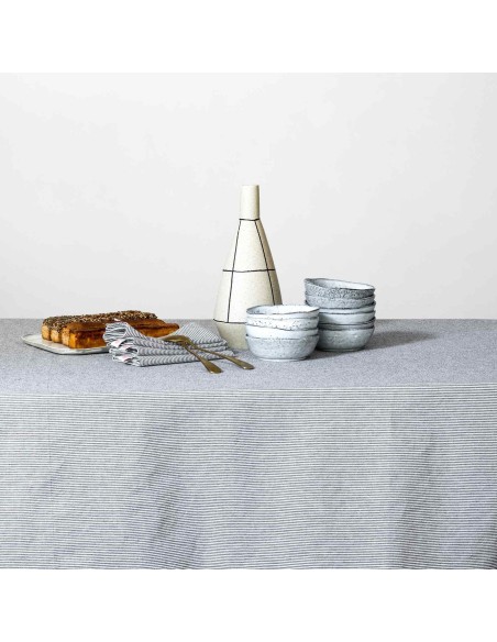 TABLECLOTH LA CERISE FINETTE CAVIAR 160x250 100% ORGANIC COTTON