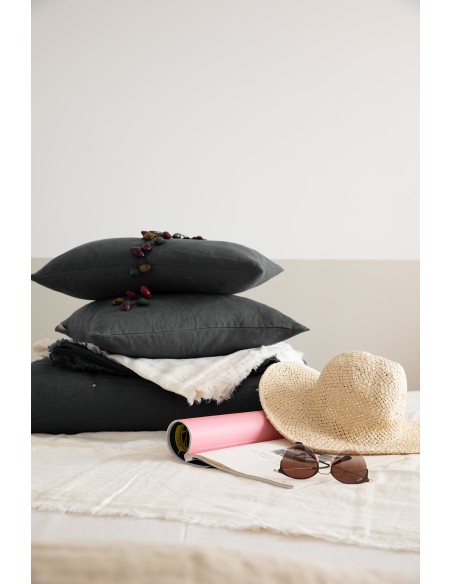 THROW ZEFF THYM 130x180 FRONT 100%LINEN BACK 100%COTTON