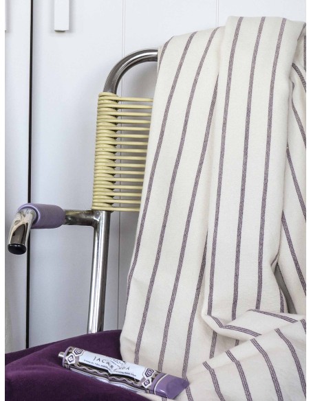 ΠΕΤΣΕΤΑ ΜΠΑΝΙΟΥ LA CERISE MARINA PURPLE RAIN 160x100 100% ΟΡΓΑΝΙΚΟ ΒΑΜΒΑΚΙ