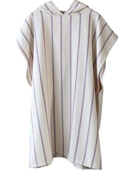 PONCHO LA CERISE MARINA PURPLE 95x80 100% ΟΡΓΑΝΙΚΟ ΒΑΜΒΑΚΙ