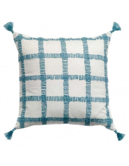 CUSHION VIVARAISE DIANA CARREAUX QUARTZ 45x45 55% COTTON 45%LINEN