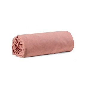 FITTED SHEET VIVARAISE CALITA 140x190 BLUSH 100% COTTON