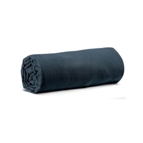 FITTED SHEET VIVARAISE CALITA 140x190 MARINE 100% COTTON