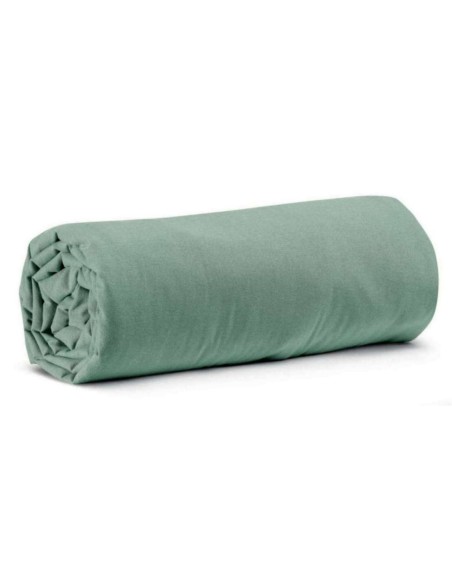 FITTED SHEET VIVARAISE CALITA 140x190 SAUGE 100% COTTON