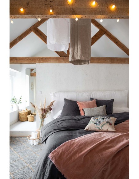 ΠΑΠΛΩΜΑΤΟΘΗΚΗ VIVARAISE ZEFF LIT TONNERRE 240x220 100% ΛΙΝΟ