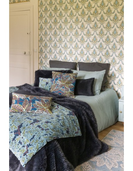 ΠΑΠΛΩΜΑΤΟΘΗΚΗ VIVARAISE ZEFF LIT VERT DE GRIS 240x220 100% ΛΙΝΟ