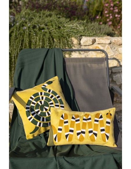 HANDMADE CUSHION VIVARAISE YOKA MANGUE 30X50 100% COTTON