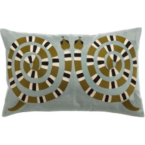 HANDMADE CUSHION VIVARAISE YOKA CIEL 40X65 100% COTTON