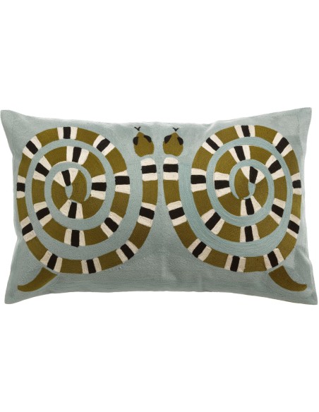 HANDMADE CUSHION VIVARAISE YOKA CIEL 40X65 100% COTTON