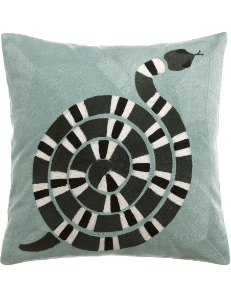 HANDMADE CUSHION VIVARAISE YOKA CIEL 45X45 100% COTTON