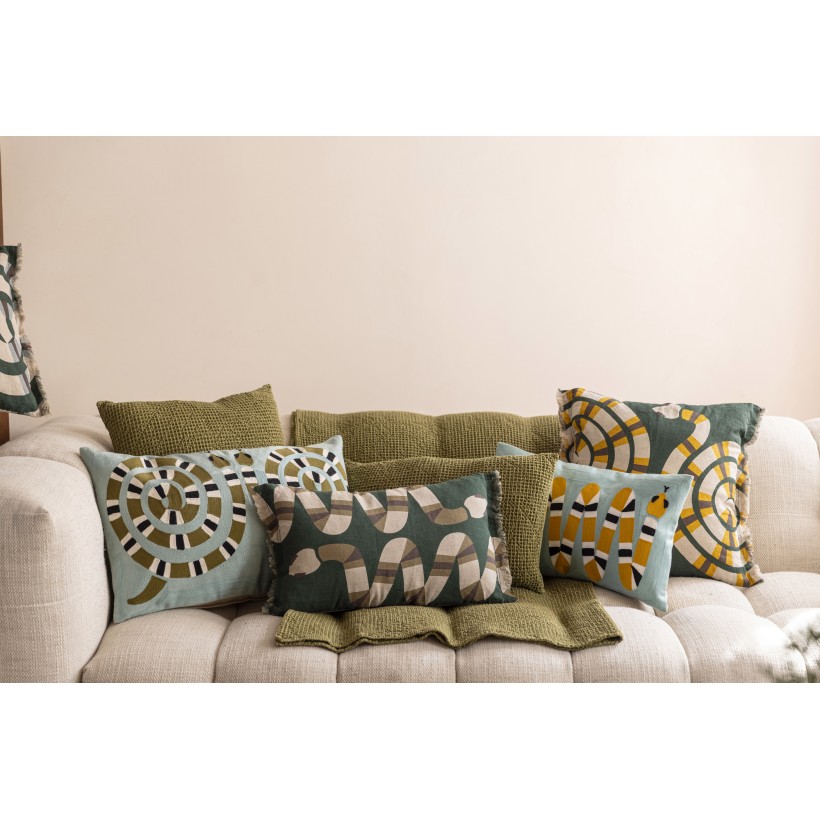 HANDMADE CUSHION VIVARAISE YOKA CIEL...