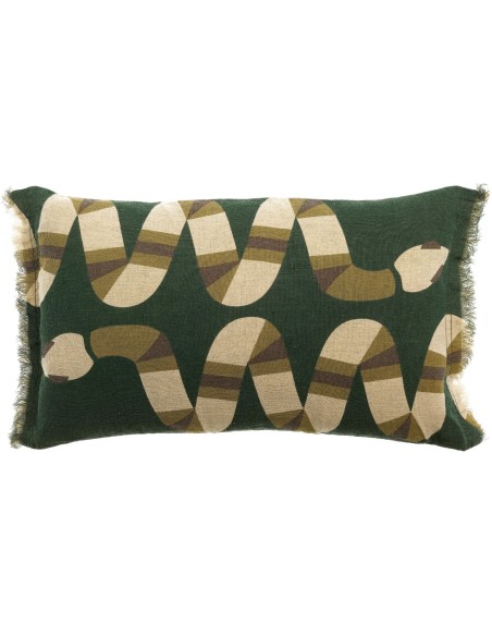 CUSHION VIVARAISE YOKA IMPRIME ABYSSE 40X65 100%LINEN