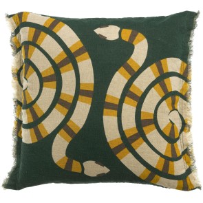 CUSHION VIVARAISE YOKA IMPRIME ABYSSE 45X45 100%LINEN