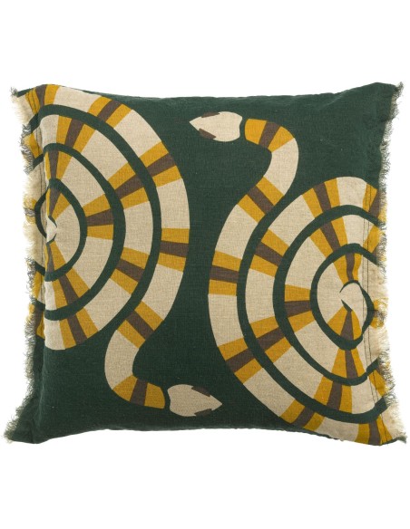 CUSHION VIVARAISE YOKA IMPRIME ABYSSE 45X45 100%LINEN