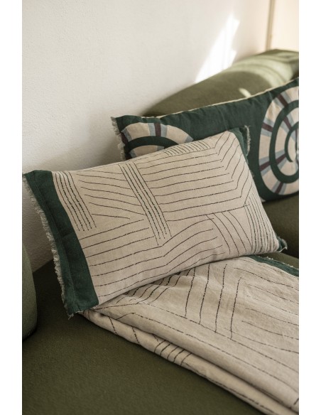 ΑΝΩΣΤΡΩΜΑ ΚΑΝΑΠΕ VIVARAISE KORI ABYSSE 85X200 100%ΛΙΝΟ