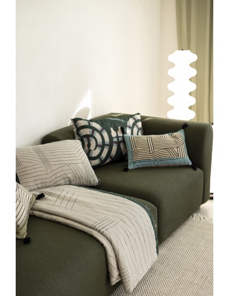 SOFA RUNNER VIVARAISE KORI ABYSSE 85X200 100%LINEN VERSO 100%COTTON