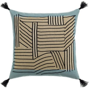 ΜΑΞΙΛΑΡΙ VIVARAISE KORI CIEL 45X45 100% ΒΑΜΒΑΚΙ