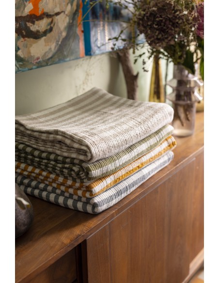 BEDCOVER VIVARAISE CALISTA CENDRE 180X260 100% COTTON