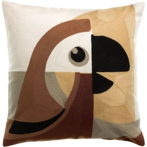 HANDMADE CUSHION VIVARAISE LORO NATUREL 45X45 100% COTTON