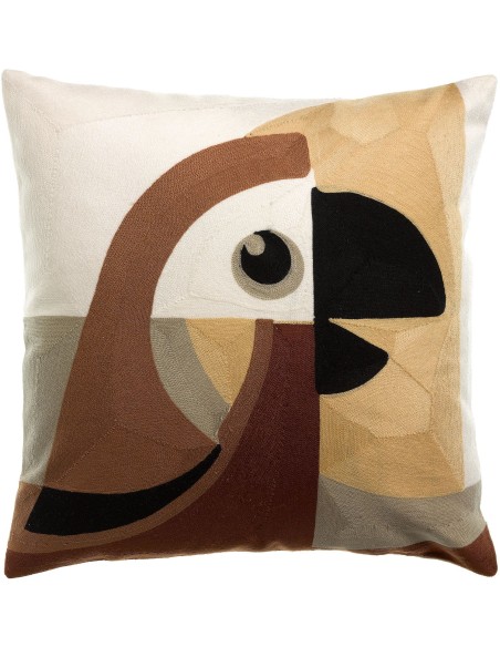 HANDMADE CUSHION VIVARAISE LORO NATUREL 45X45 100% COTTON