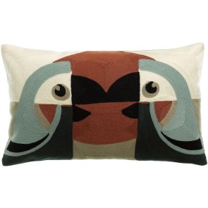 HANDMADE CUSHION VIVARAISE LORO CIEL 30X50 100% COTTON