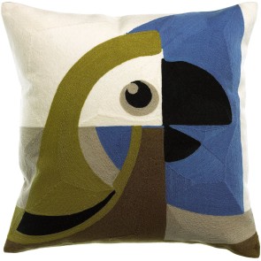 HANDMADE CUSHION VIVARAISE LORO CEDRE 45X45 100% COTTON