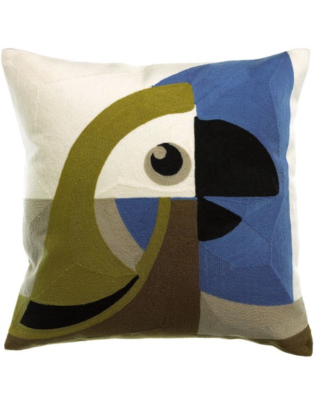 HANDMADE CUSHION VIVARAISE LORO CEDRE 45X45 100% COTTON