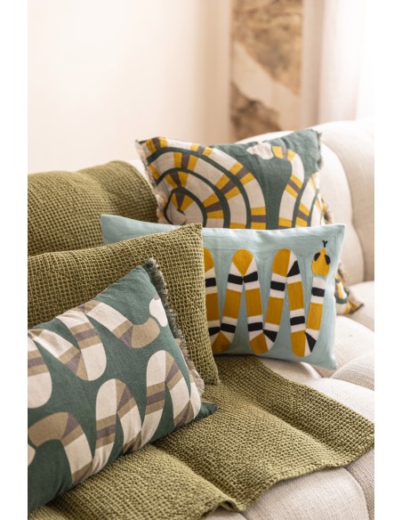 THROW VIVARAISE MAIA CEDRE 180x260 100% COTTON