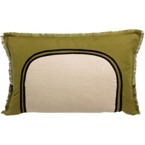 ΜΑΞΙΛΑΡΙ VIVARAISE LALY BICOLORE CEDRE 40x65 50% ΛΙΝΟ 50%...