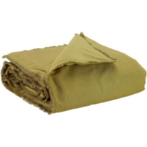 SOFA RUNNER VIVARAISE LALY CEDRE 85x200 50% LINEN 50% COTTON