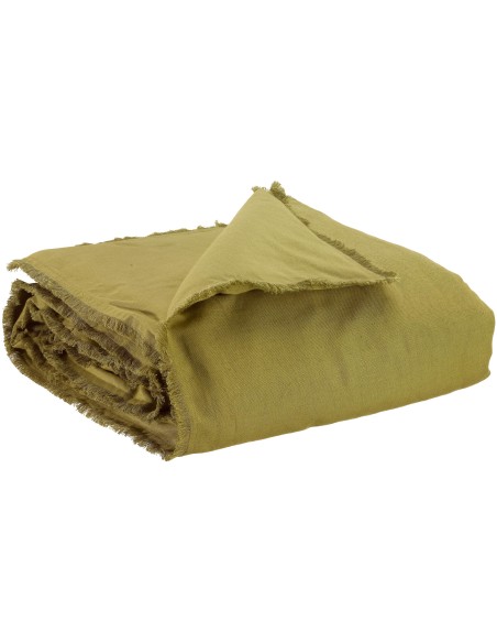 ΑΝΩΣΤΡΩΜΑ ΚΑΝΑΠΕ VIVARAISE LALY CEDRE 85x200 50% ΛΙΝΟ 50% ΒΑΜΒΑΚΙ