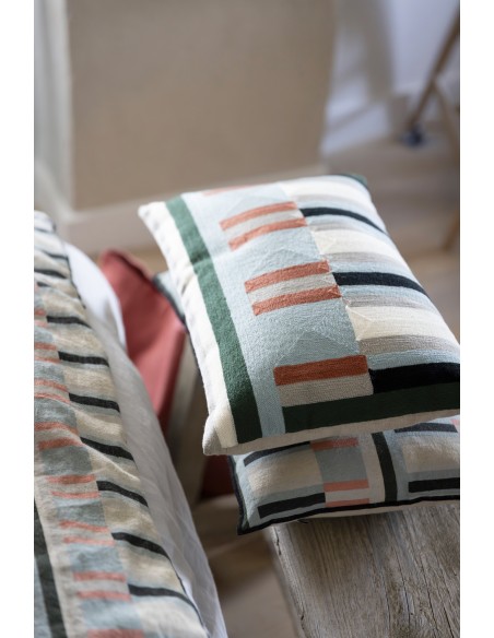 HANDMADE CUSHION VIVARAISE JASON CIEL 45x45100%COTTON