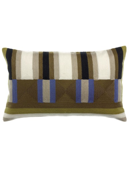 HANDMADE CUSHION VIVARAISE JASON CEDRE 30x50100%COTTON