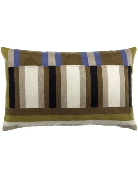 HANDMADE CUSHION VIVARAISE JASON CEDRE 40X65 100%COTTON