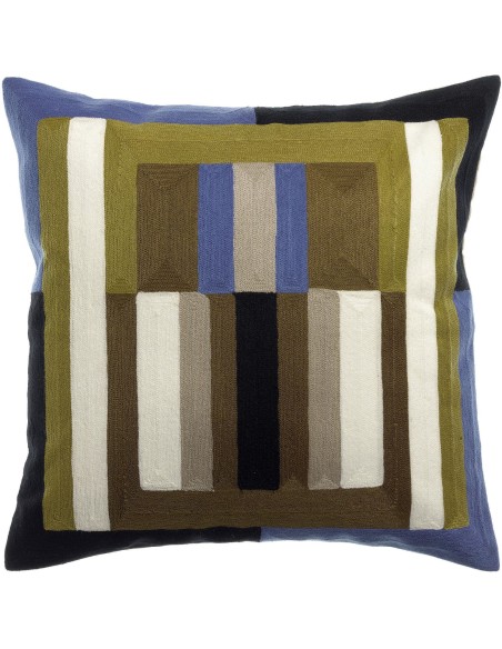 HANDMADE CUSHION VIVARAISE JASON CEDRE 45X45 100%COTTON