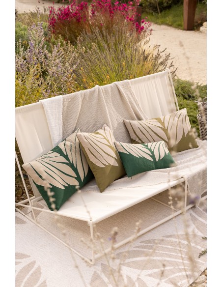 CUSHION VIVARAISE NILOS CEDRE 45X45 50%LINEN 50%COTTON