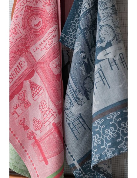 KITCHEN TOWEL WINKLER JACQUARD PATISSERIE ROSE 50x70 100% COTTON