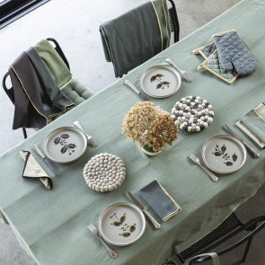 TABLECLOTH WINKLER GRACE GRACE MATCHA 140X250 100% COTTON 2