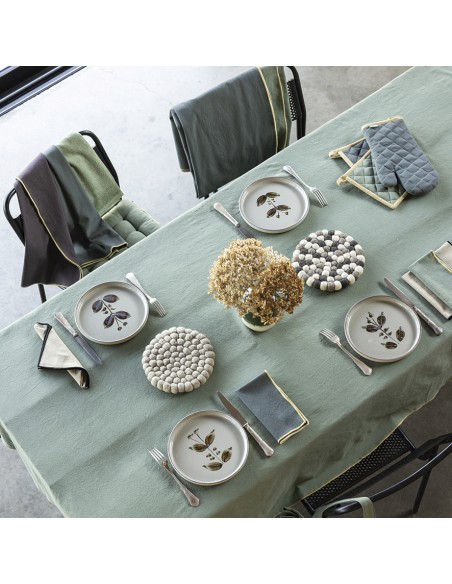 ΤΡΑΠΕΖΟΜΑΝΤΗΛΟ WINKLER GRACE MATCHA 140X250 100% ΒΑΜΒΑΚΙ