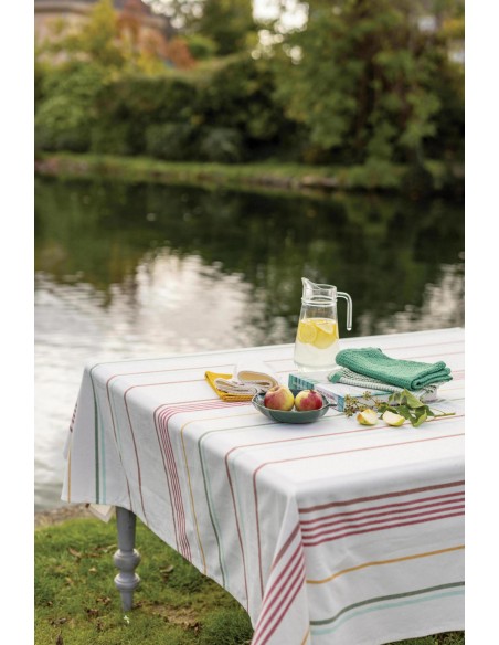 TABLECLOTH WINKLER ERINA MULTI 170x170 100% COTTON