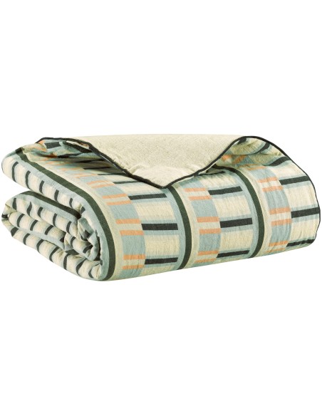 THROW VIVARAISE JASON CIEL 135X200 55%RECYCLED LINEN 45%COTTON