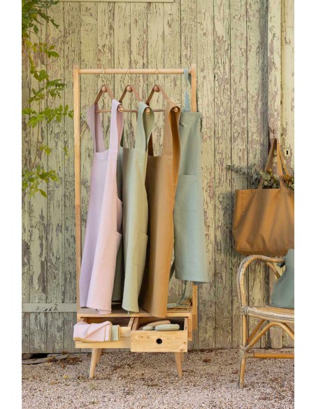 KITCHEN APRON WINKLER HARU AQUA 78X100 100% RECYCLED COTTON