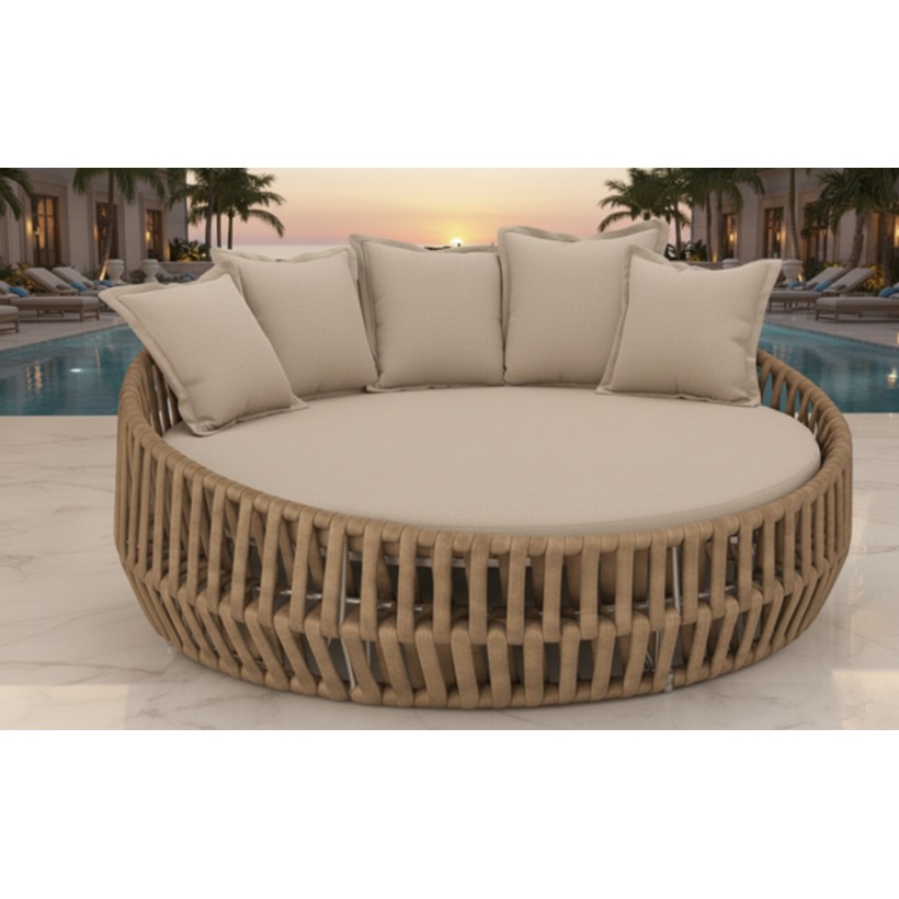 DAYBED ACHLA 05 BLACK ROPE D190x65