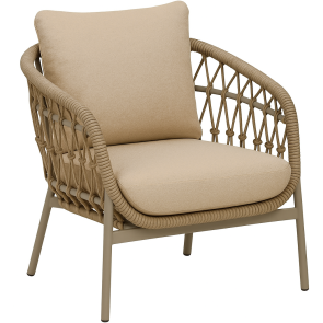 AMMOURA 02 70x70x80 LOUNGE CHAIR ALUM-ROPE