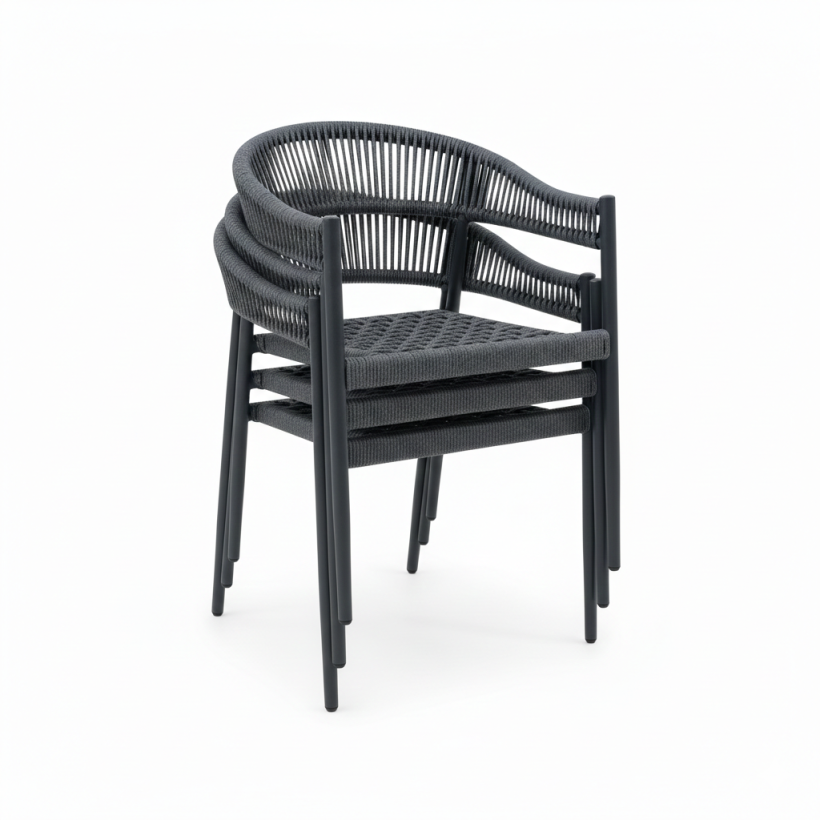 OUTDOOR ARMCHAIR PALAWAN 04 BLACK...