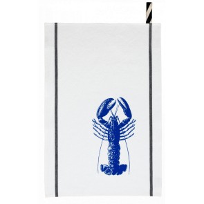 KITCHEN TOWEL LA CERISE HOMARD BLEU MECANO 50X70 100%...
